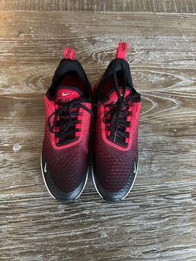 Nike Gradient Red to Black Running Sneakers